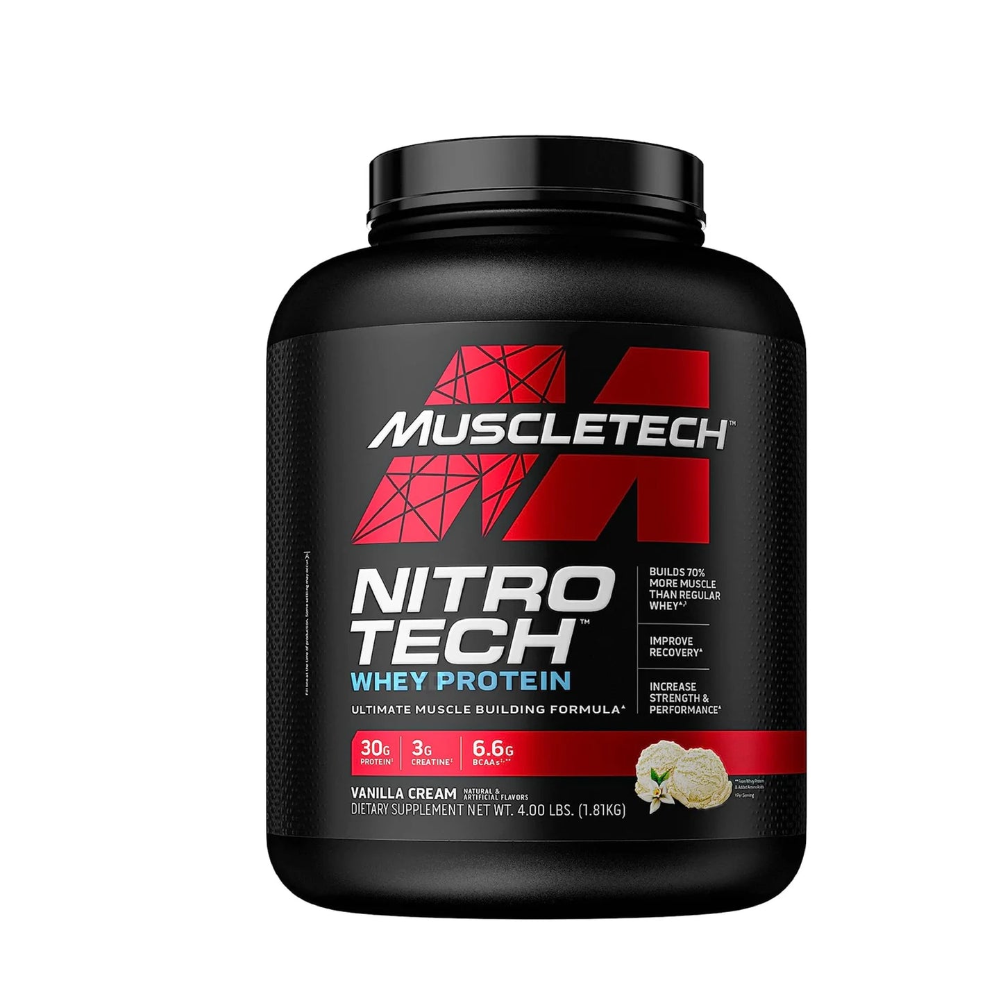 MuscleTech NitroTech Whey Protein 1.8Kg (40 Servings)