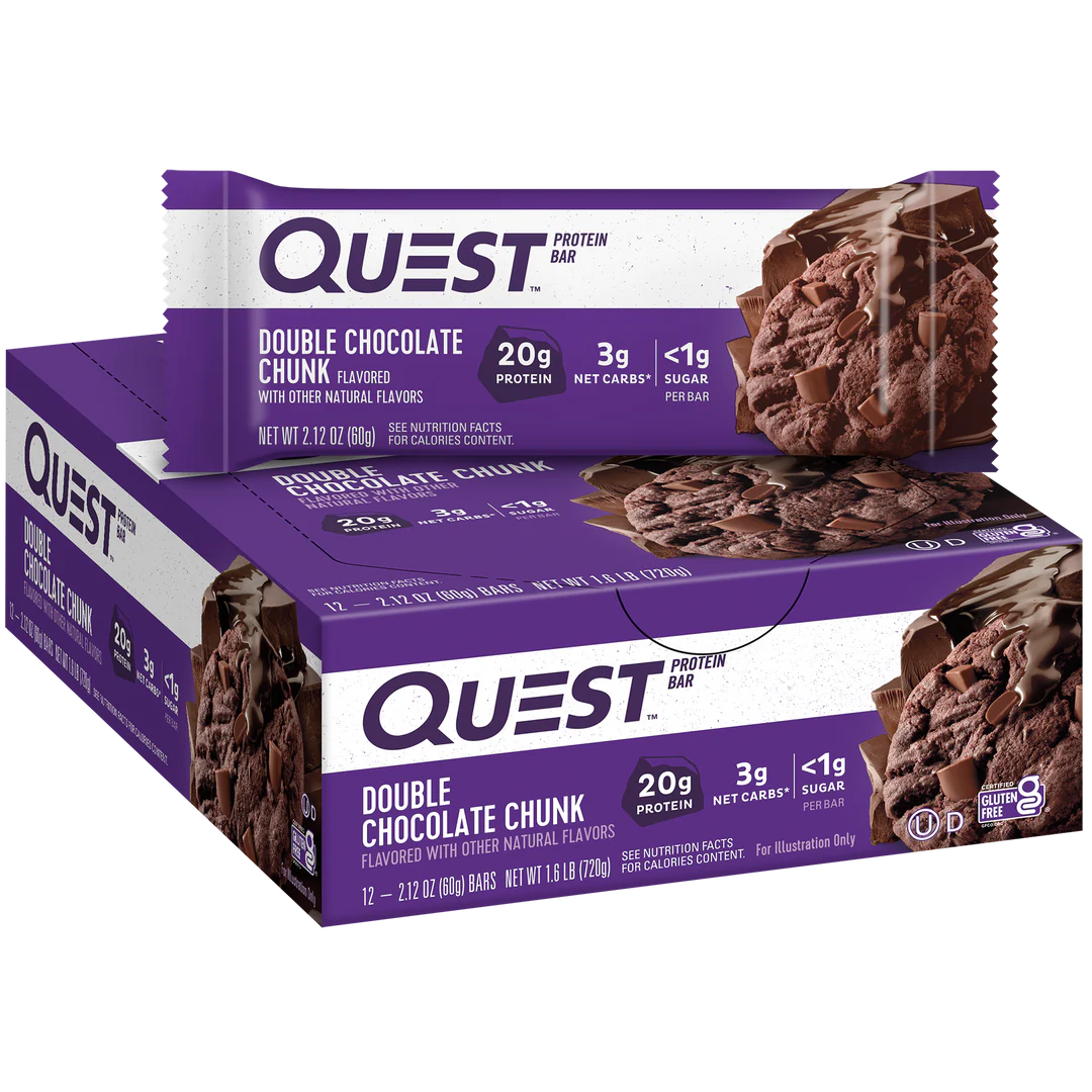 QUEST Double Chocolate Chunk Protein Bar (60g)