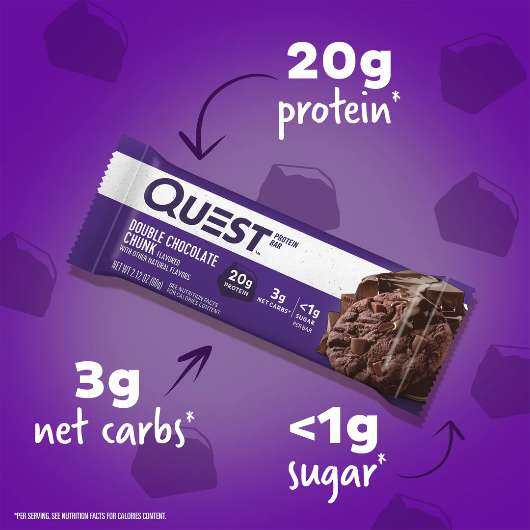QUEST Double Chocolate Chunk Protein Bar (60g)