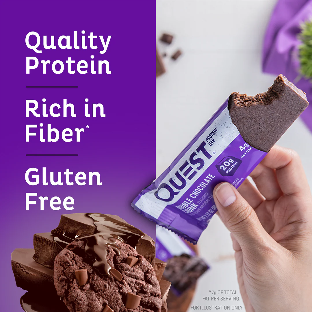QUEST Double Chocolate Chunk Protein Bar (60g)