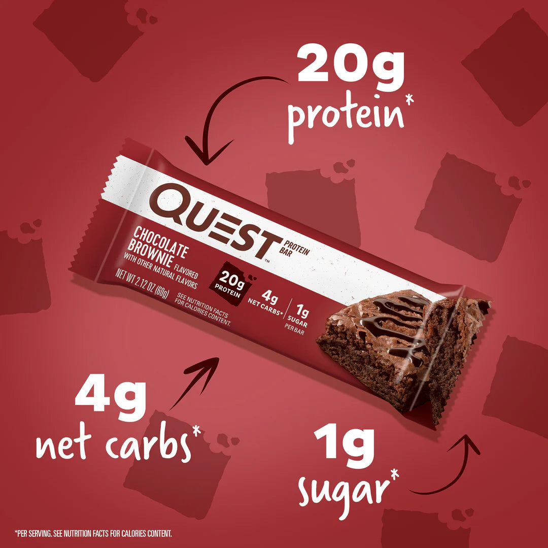 QUEST Chocolate Brownie Protein Bar (60g)