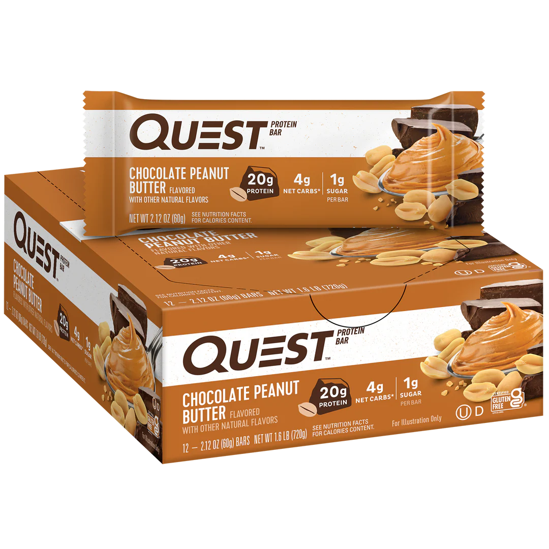 QUEST Chocolate Peanut Butter Protein Bar (60g)
