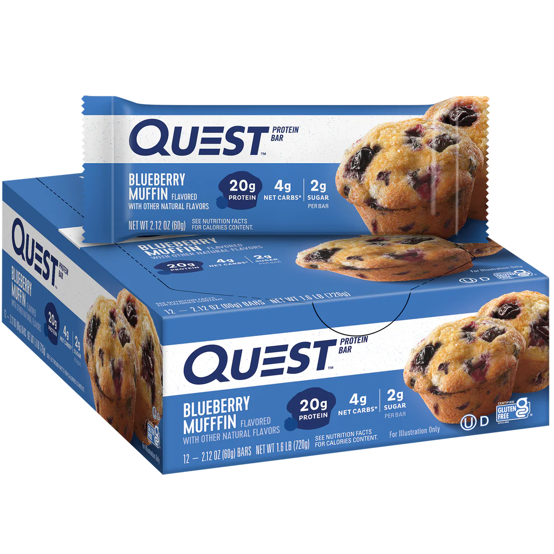 QUEST BLUEBERRY MUFFIN PROTEIN BAR 60g