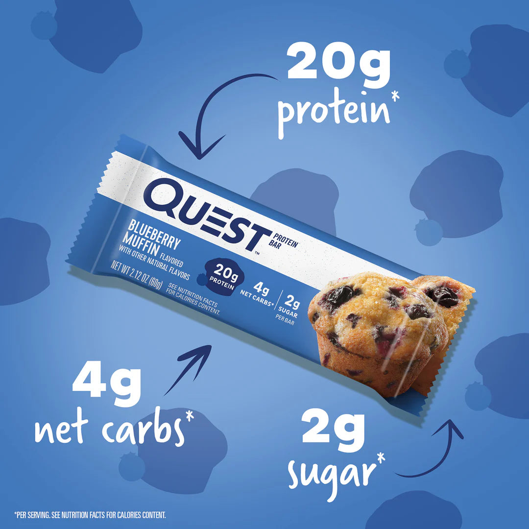 QUEST BLUEBERRY MUFFIN PROTEIN BAR 60g