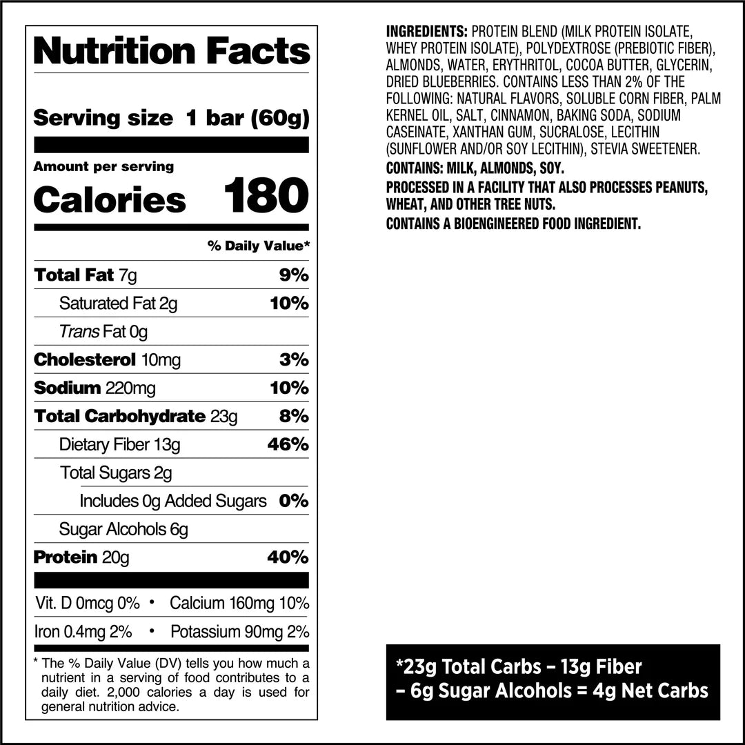 QUEST BLUEBERRY MUFFIN PROTEIN BAR 60g
