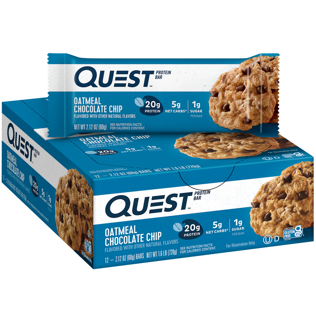 QUEST Oatmeal Chocolate Chip Protein Bar (60g)