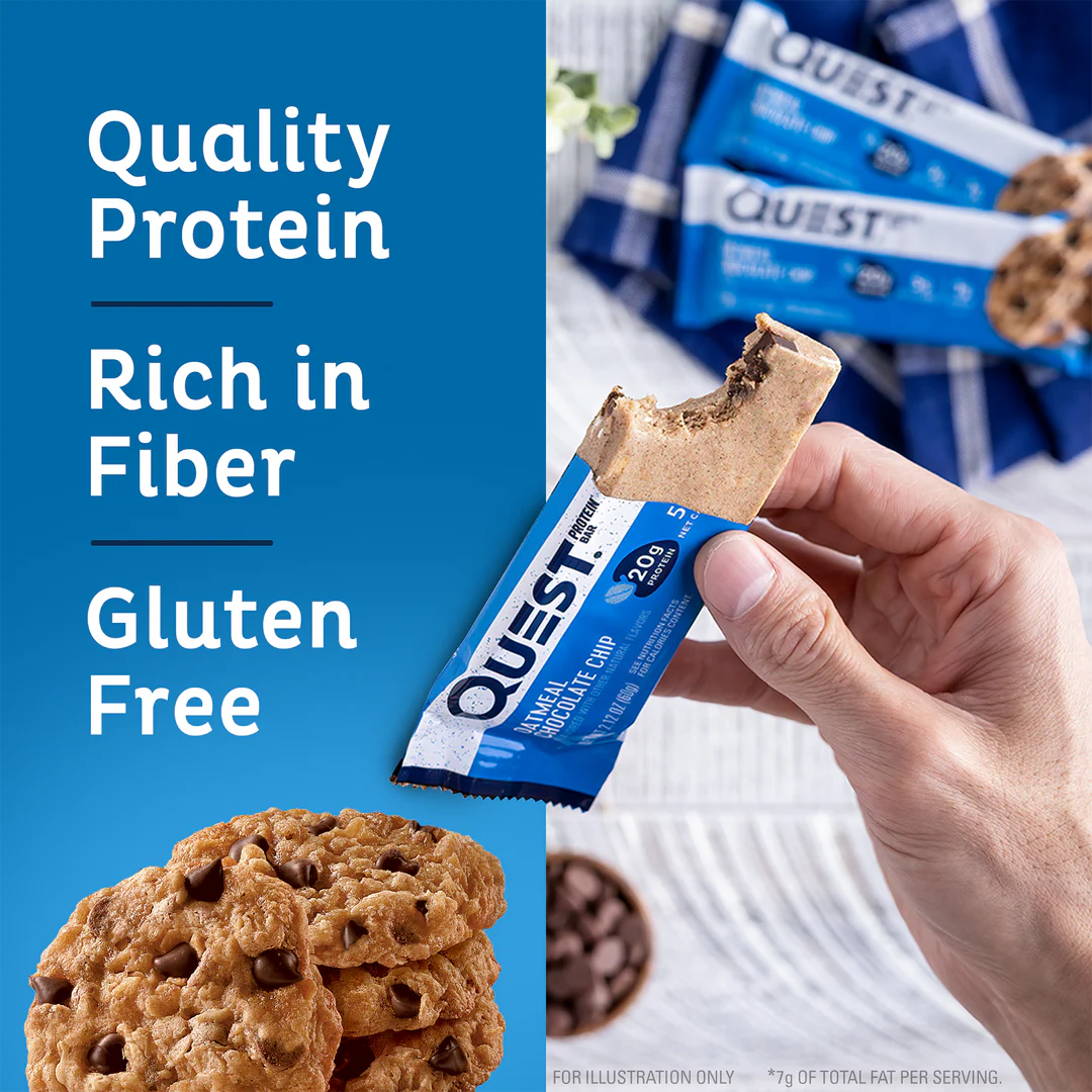 QUEST Oatmeal Chocolate Chip Protein Bar (60g)