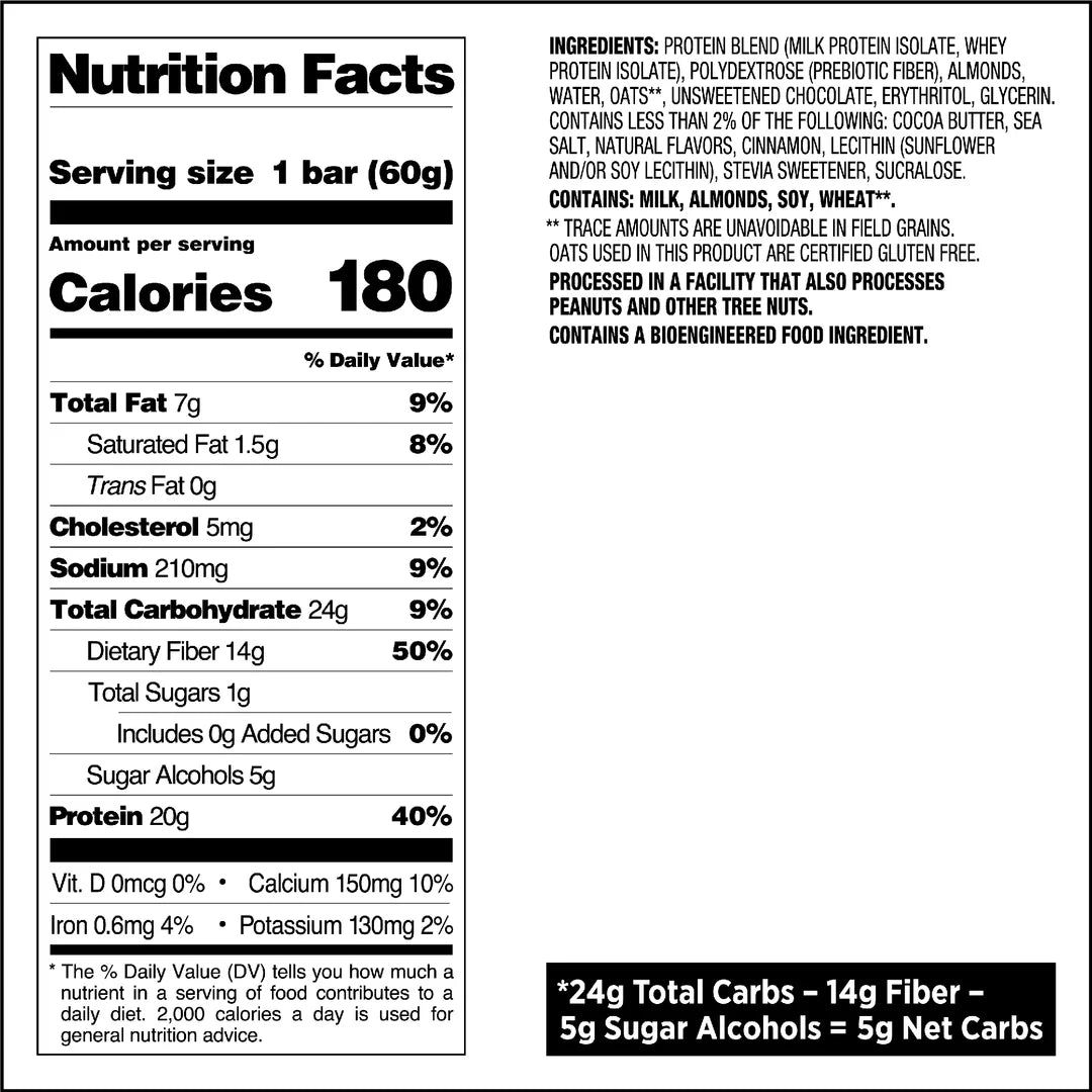 QUEST Oatmeal Chocolate Chip Protein Bar (60g)