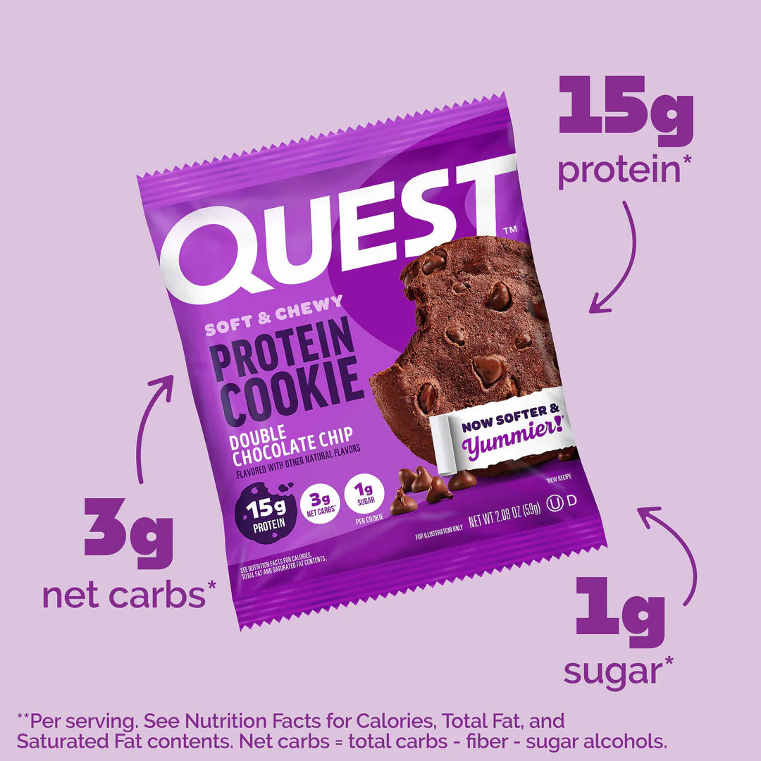 QUEST Double Chocolate Chip Cookie (60g)