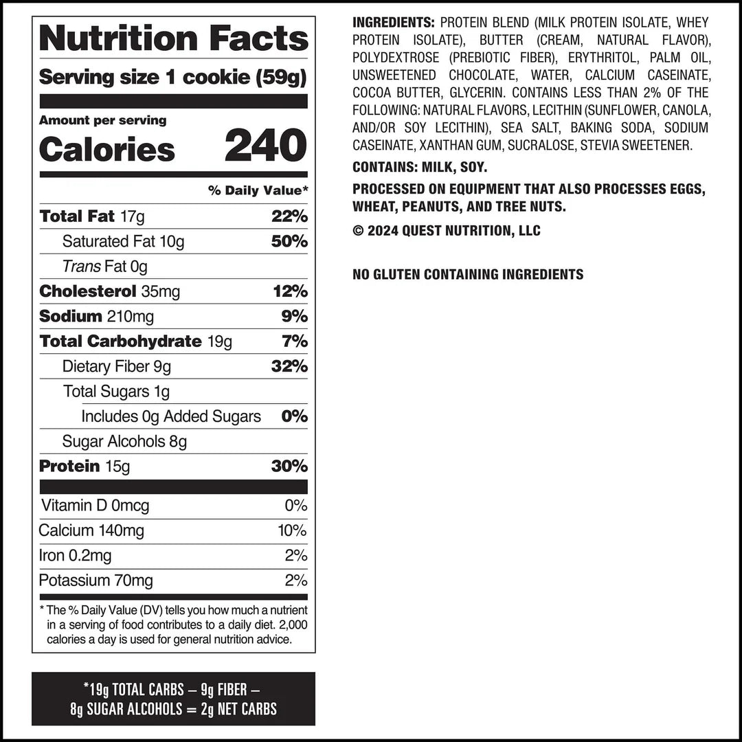 QUEST Chocolate Chip Protein Cookie (60g)