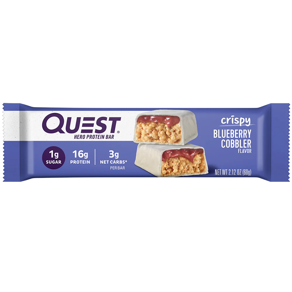 QUEST BLUEBERRY COBBLER CRISPY HERO PROTEIN BAR (60g)