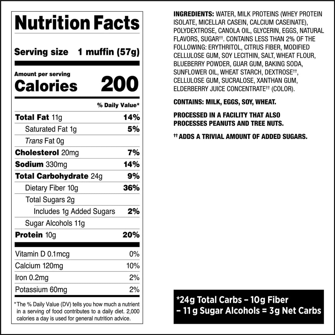 QUEST Bake Shop Blueberry Muffin (57g)