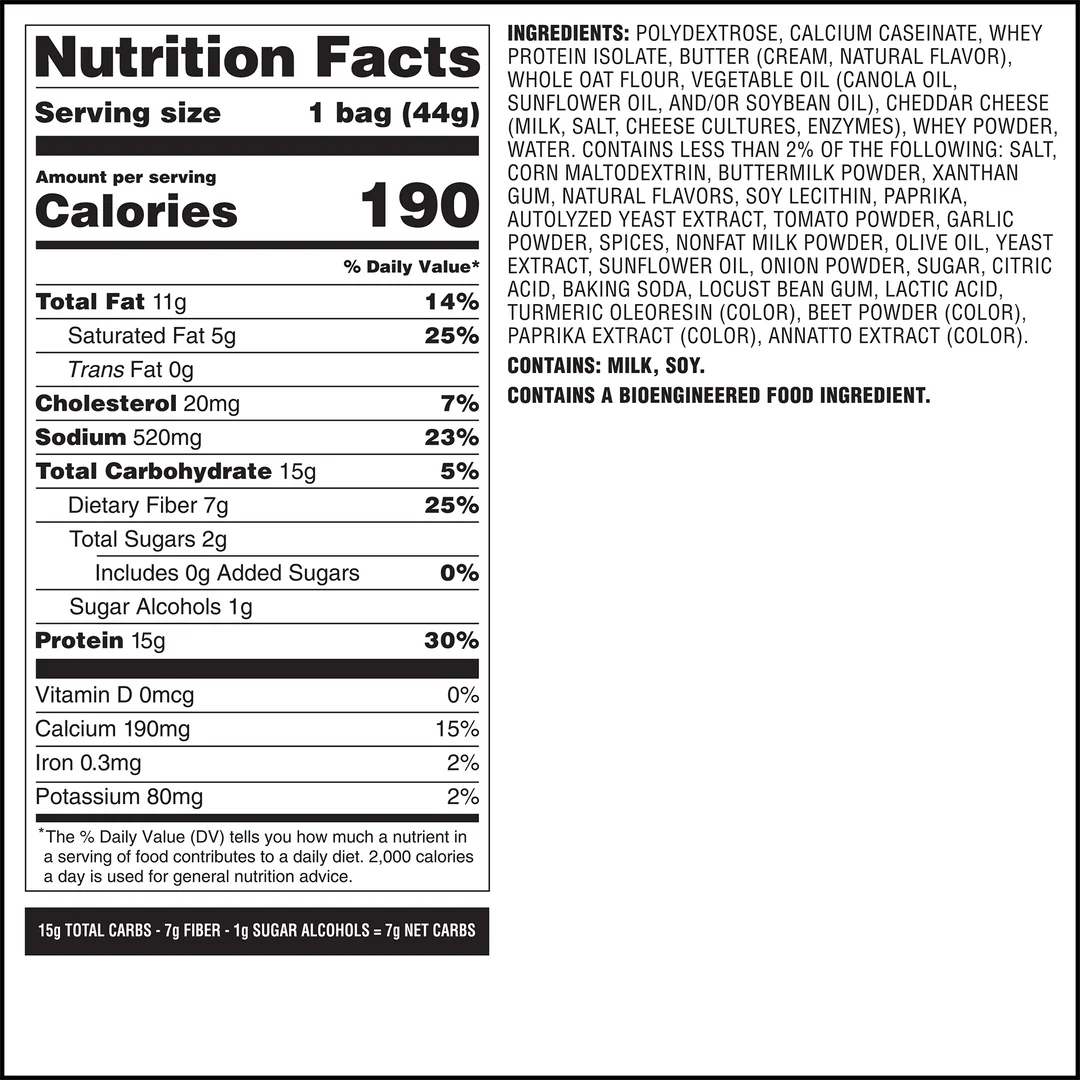 Quest Spicy Cheddar Crackers | 30g