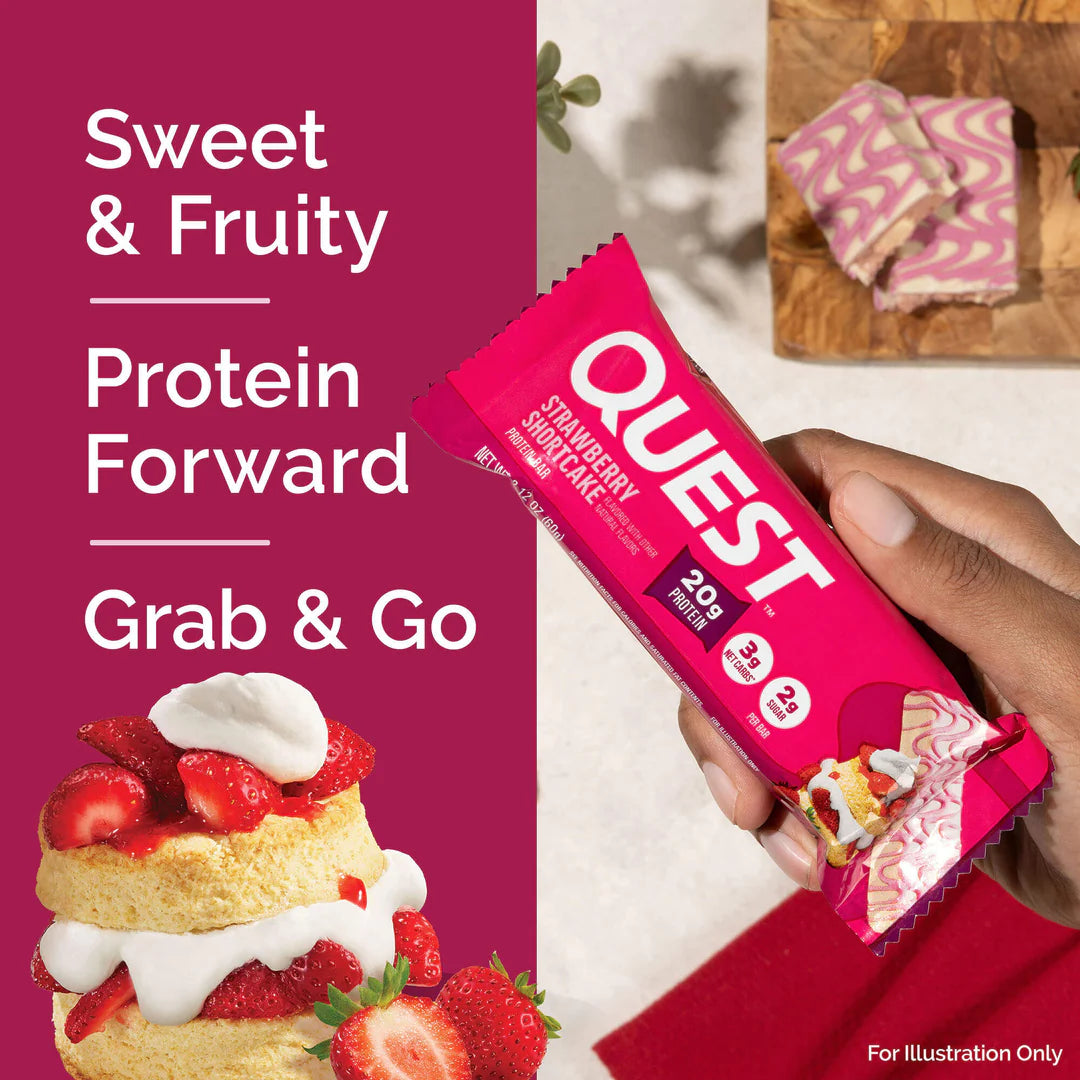 QUEST Strawberry Shortcake Protein Bar (60g)