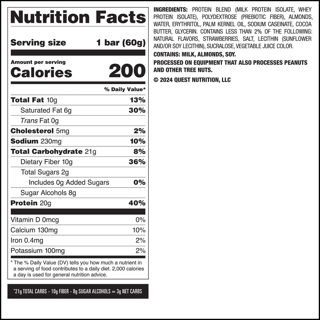 QUEST Strawberry Shortcake Protein Bar (60g)