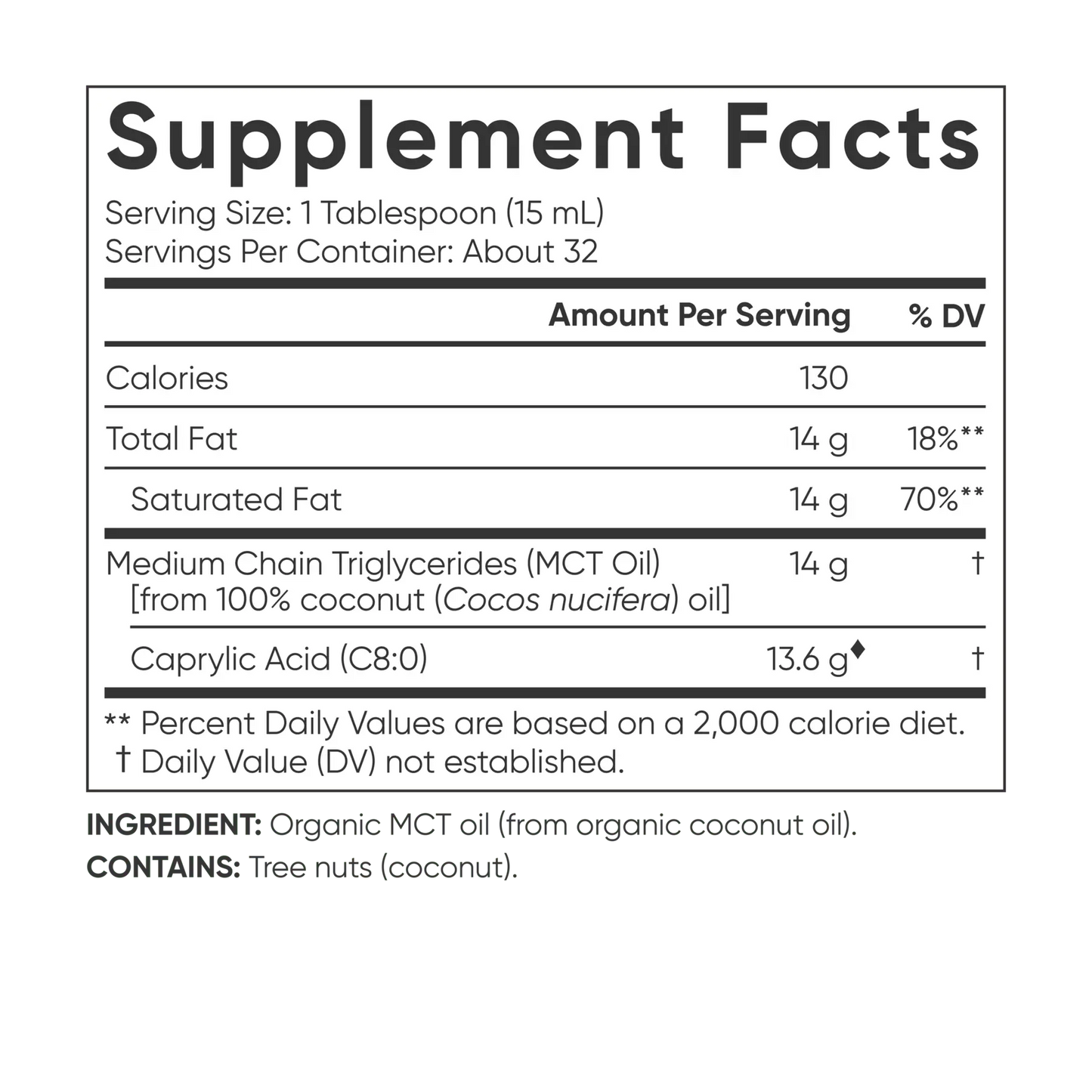 Sports Research Organic C8 MCT Oil-473ml