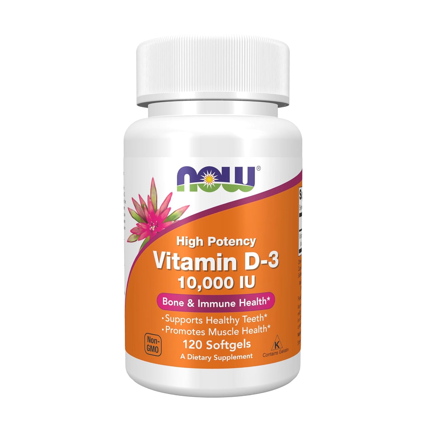 Now Foods Vitamin D-3 10,000 IU 120 Softgels