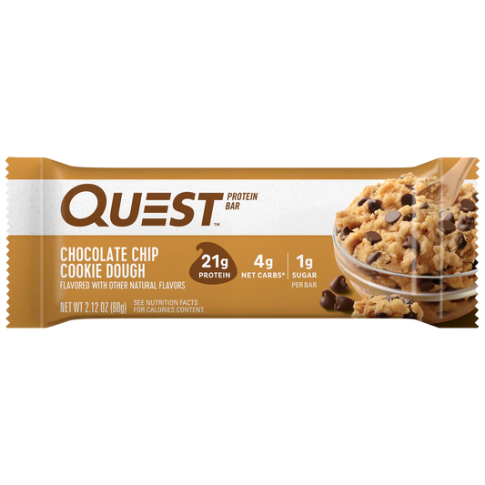 QUEST CHOCOLATE CHIP COOKIE DOUGH PROTEIN BAR (60g)