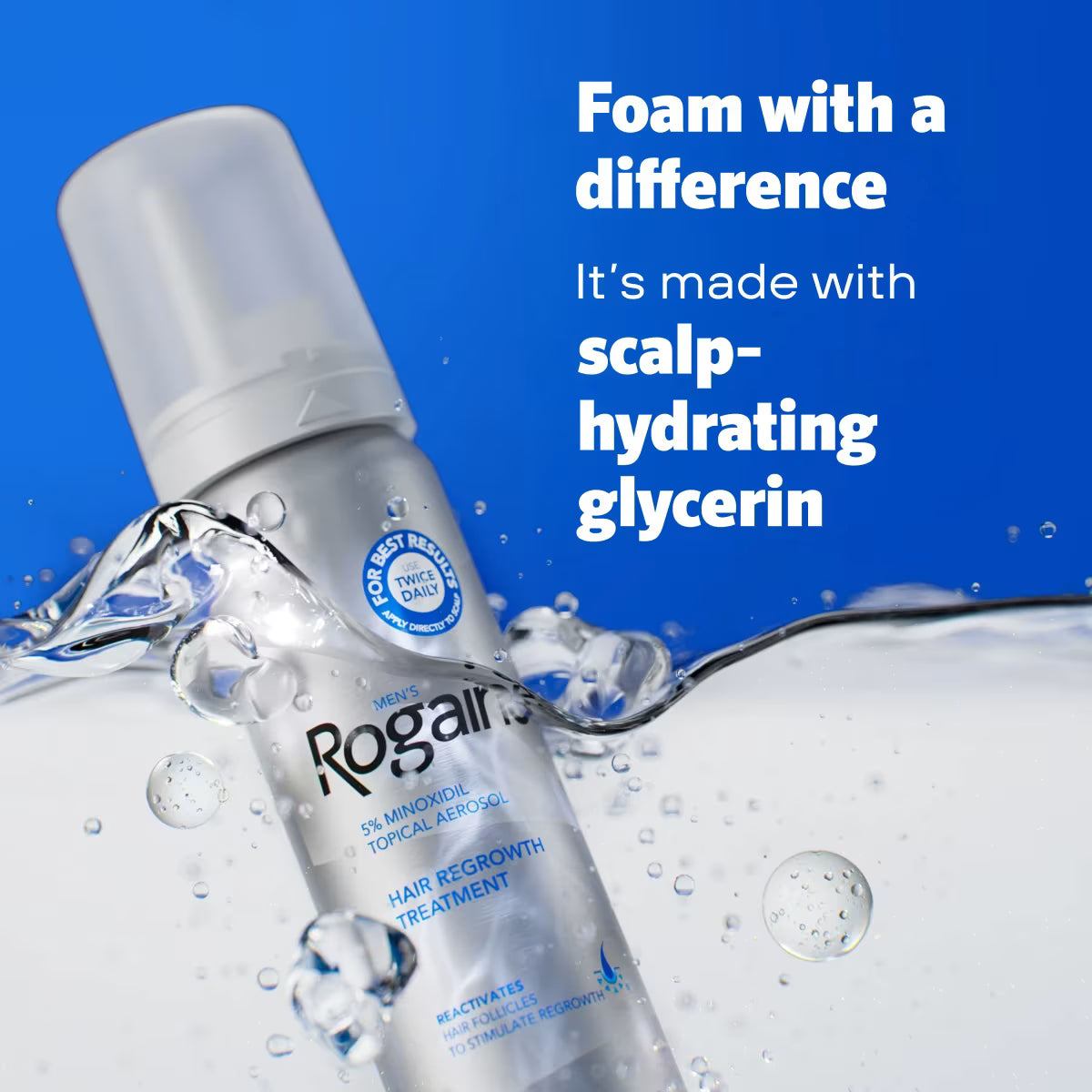 Men's ROGAINE® 5% Minoxidil Unscented Foam
