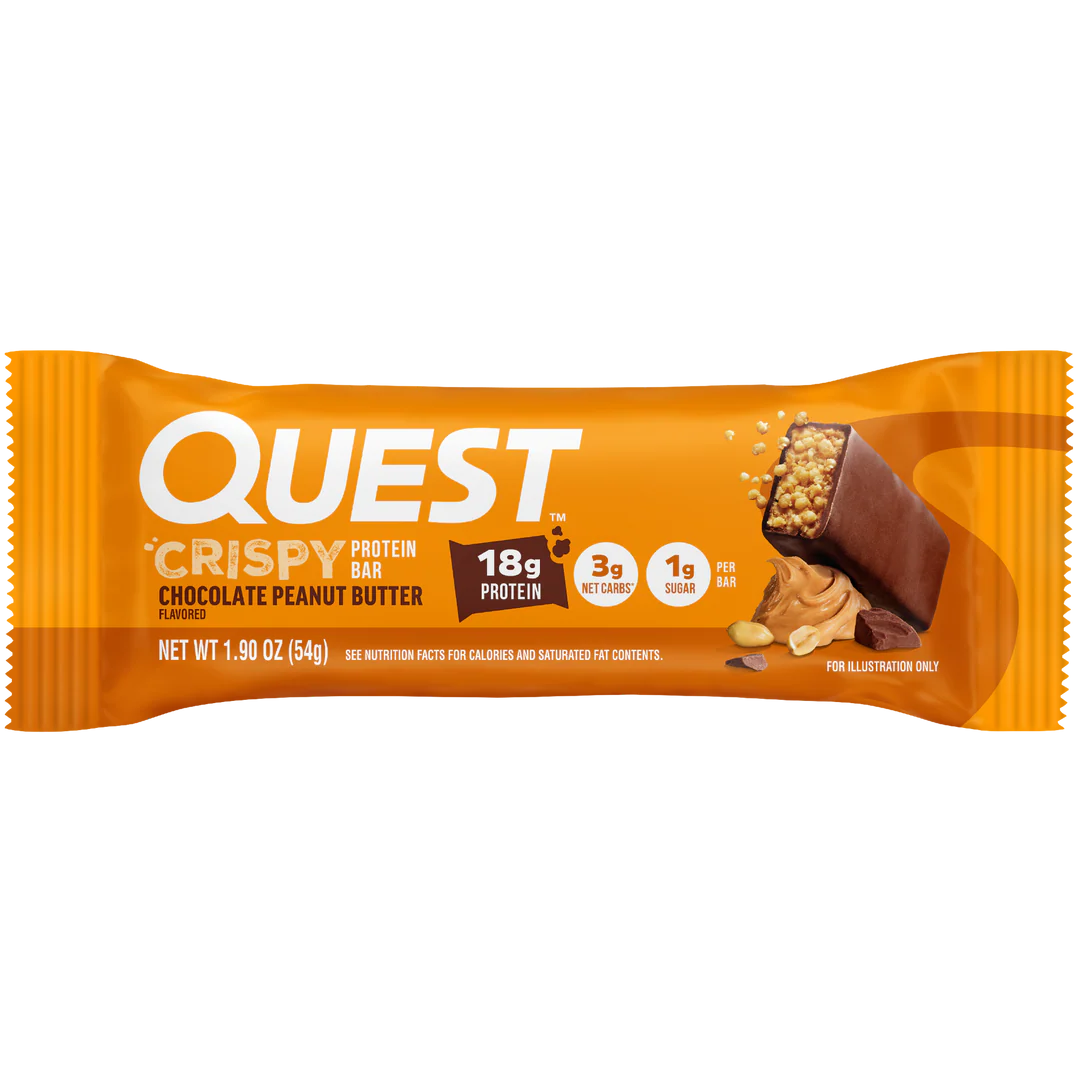 QUEST CHOCOLATE PEANUT BUTTER CRISPY HERO PROTEIN BAR (60g)