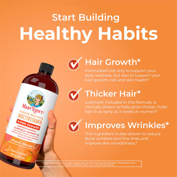 MARY RUTH'S Liquid Morning Multivitamin+Hair Growth (887ML)