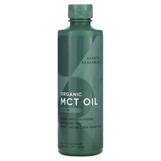 Sports Research Organic C8 MCT Oil-473ml