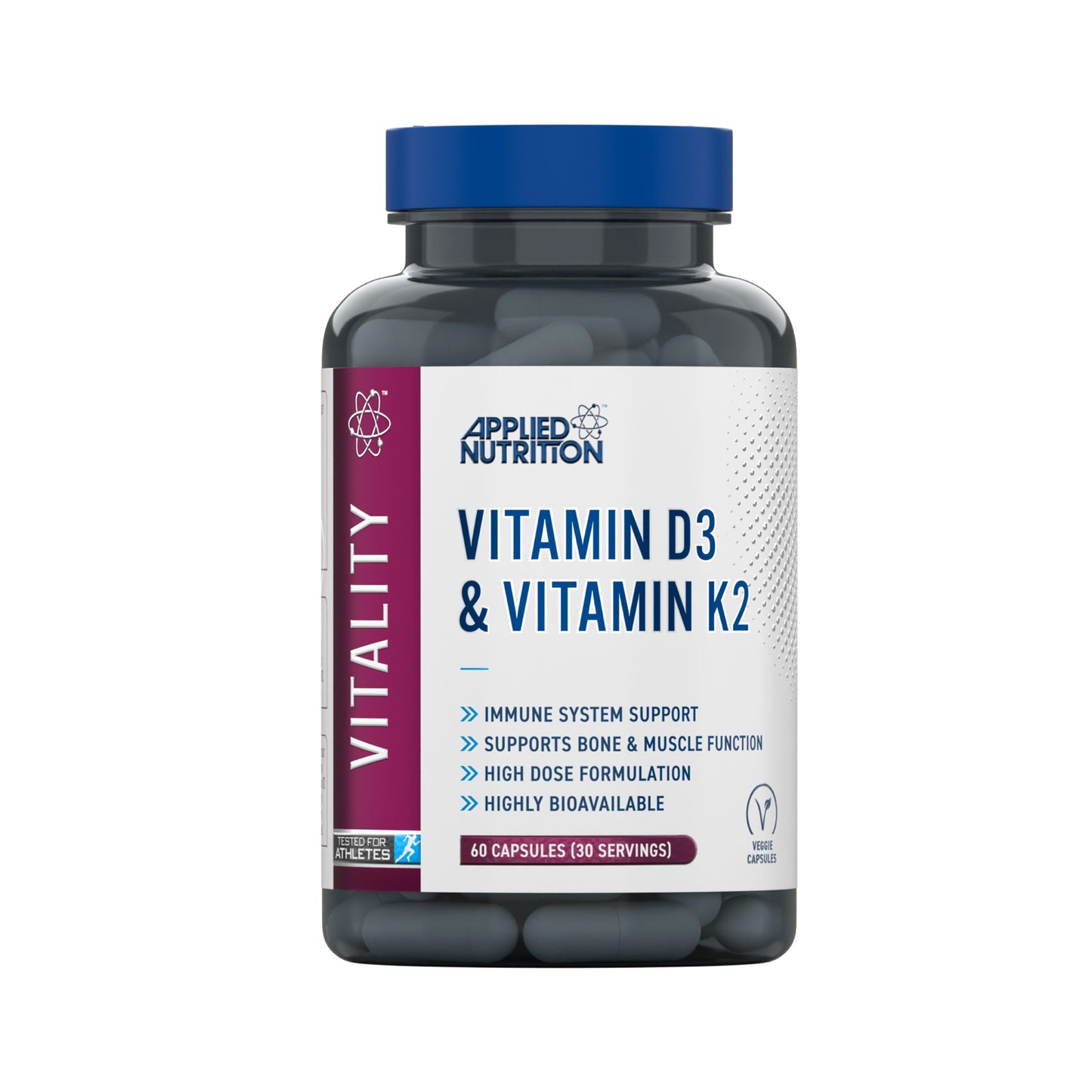 Applied Nutrition Vitamin D3 & K2 | 60 Capsules