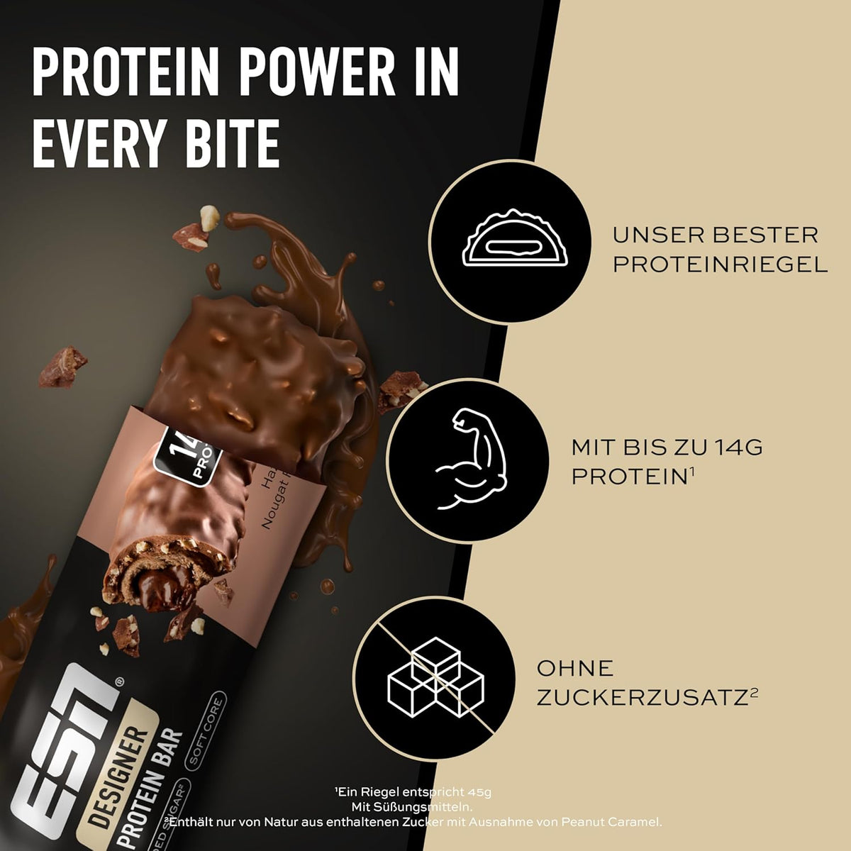 ESN Designer Protein Bar - Hazelnut Nougat
