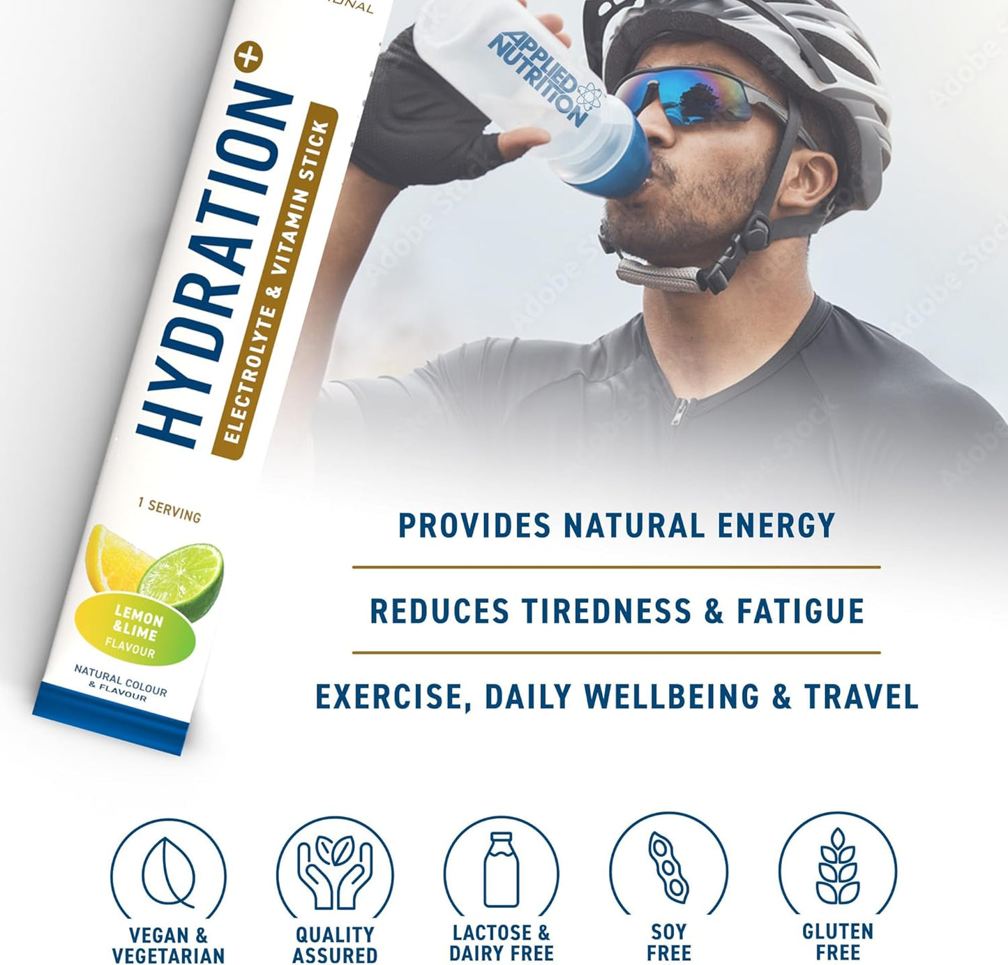 Applied Nutrition Hydration+ Electrolyte & Vitamin Powder Stick Pack| 7 Sticks