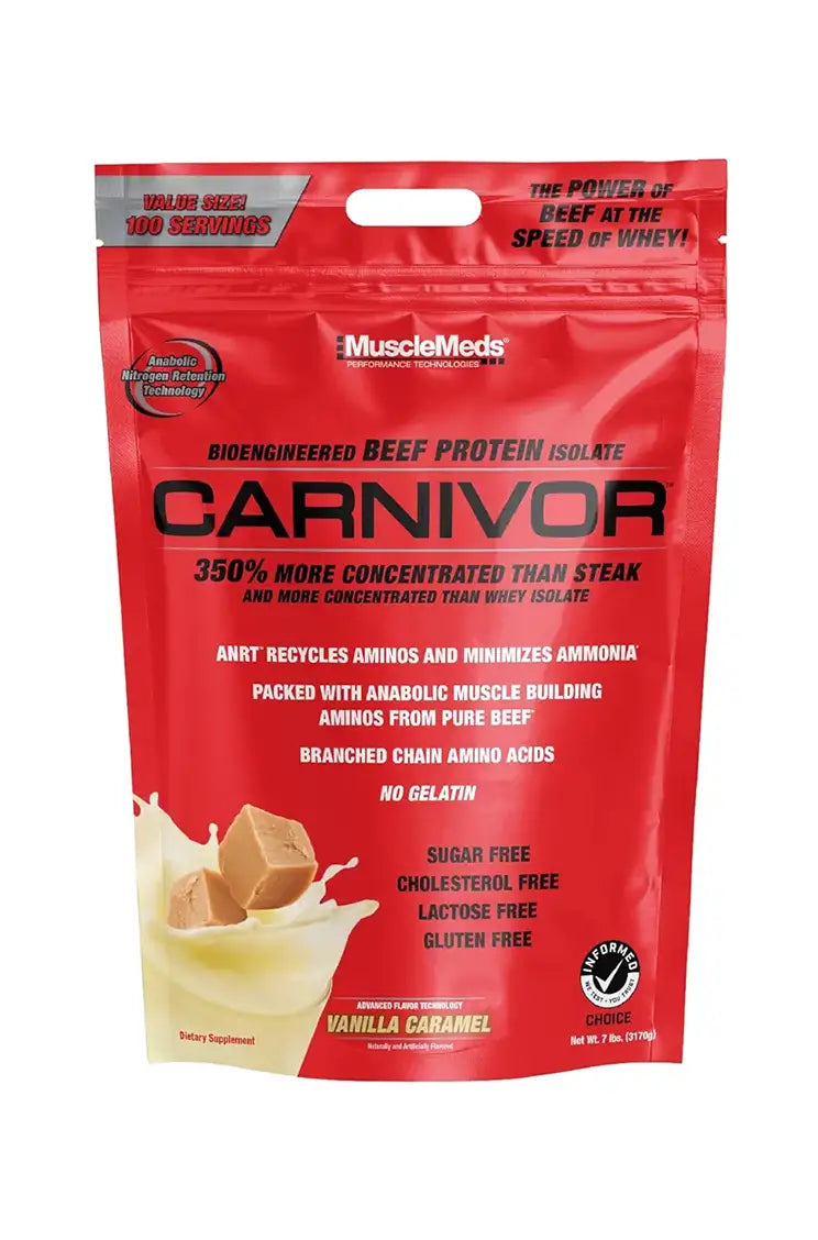 MuscleMeds Carnivor 100% Beef Protein Isolate 3.6 Kg (100 Servings)
