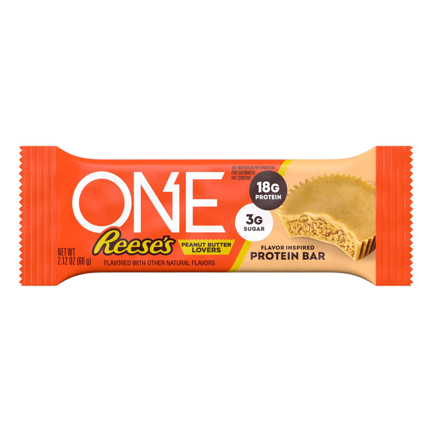 ONE REESE'S Peanut Butter Lovers Flavored Protein Bar | 60g