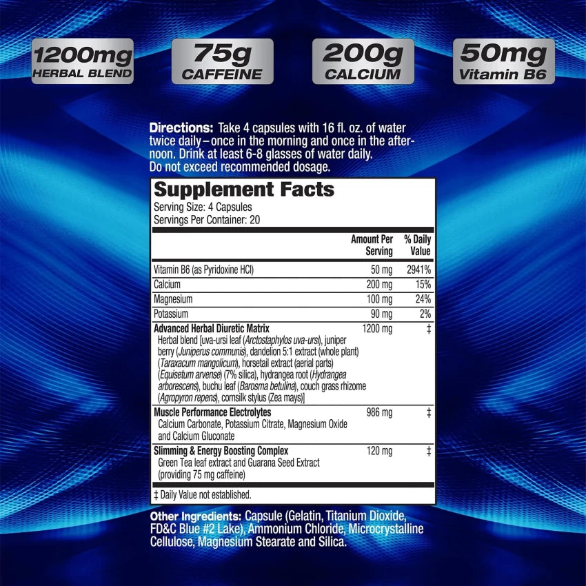 Mhp Xpel Maximum Strength Herbal Diuretic 80 Caps