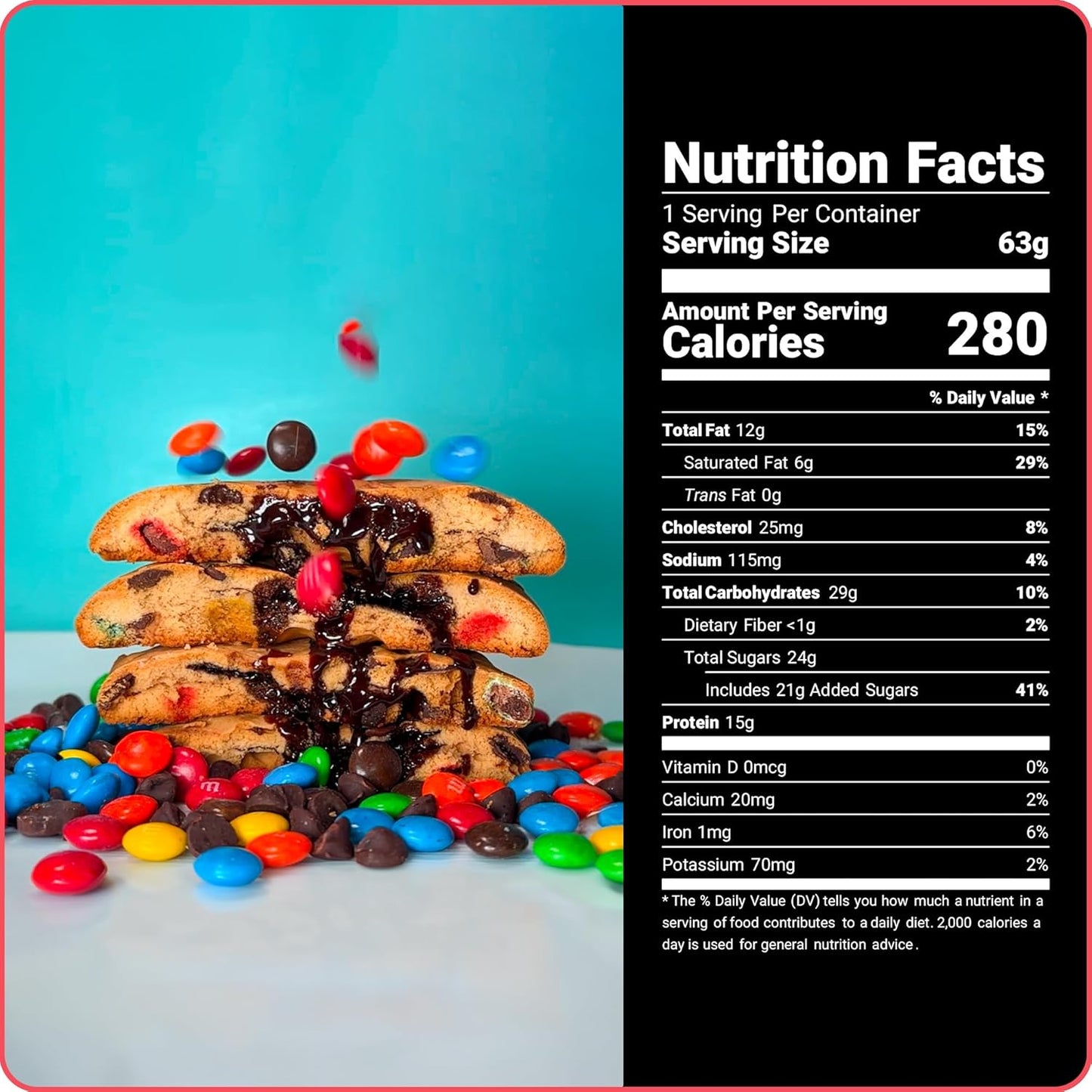 My Cookie Dealer Chocolate Candy Ganache Protein Cookie | 63g