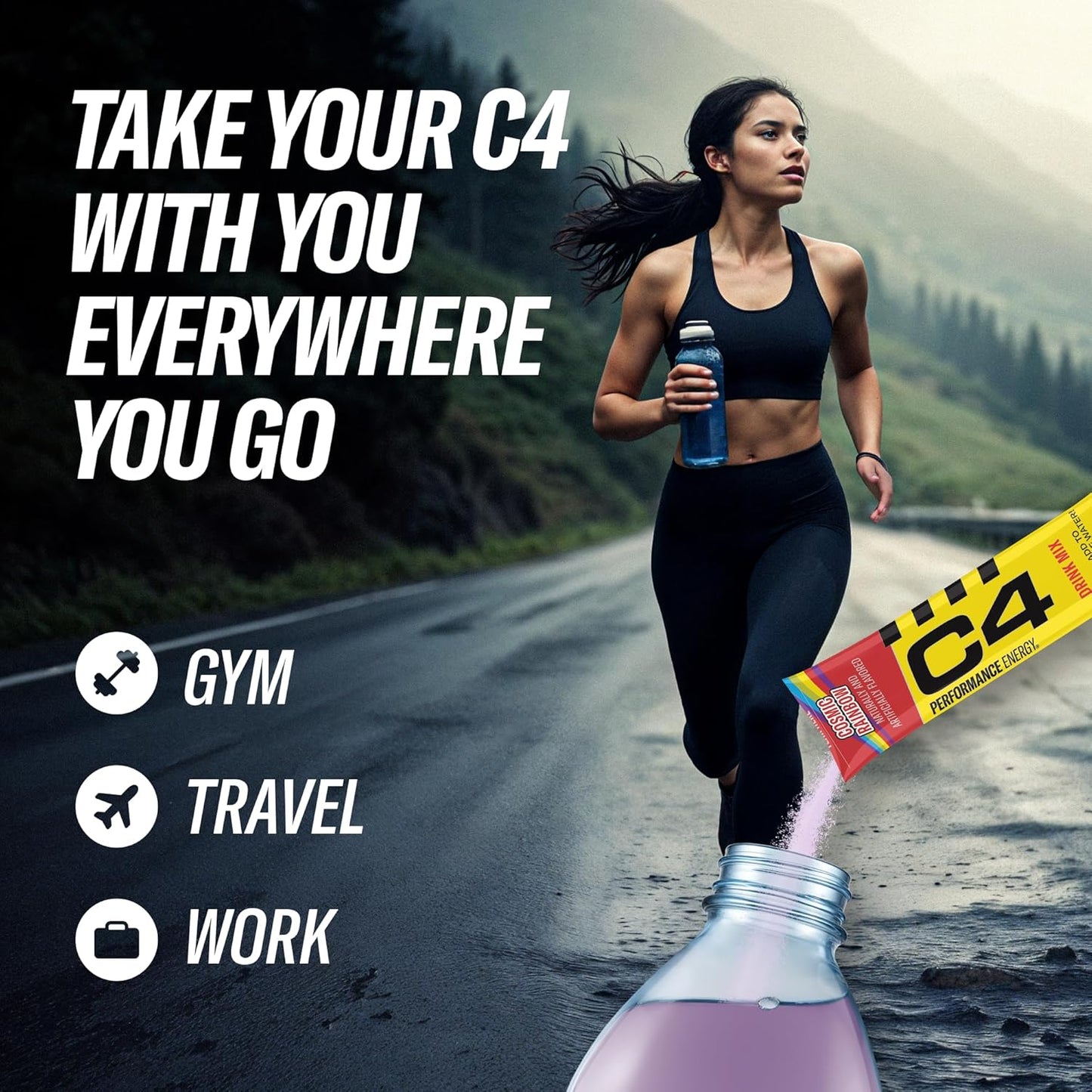 C4 Performance Energy Sticks, 200mg Caffeine, Zero Sugar