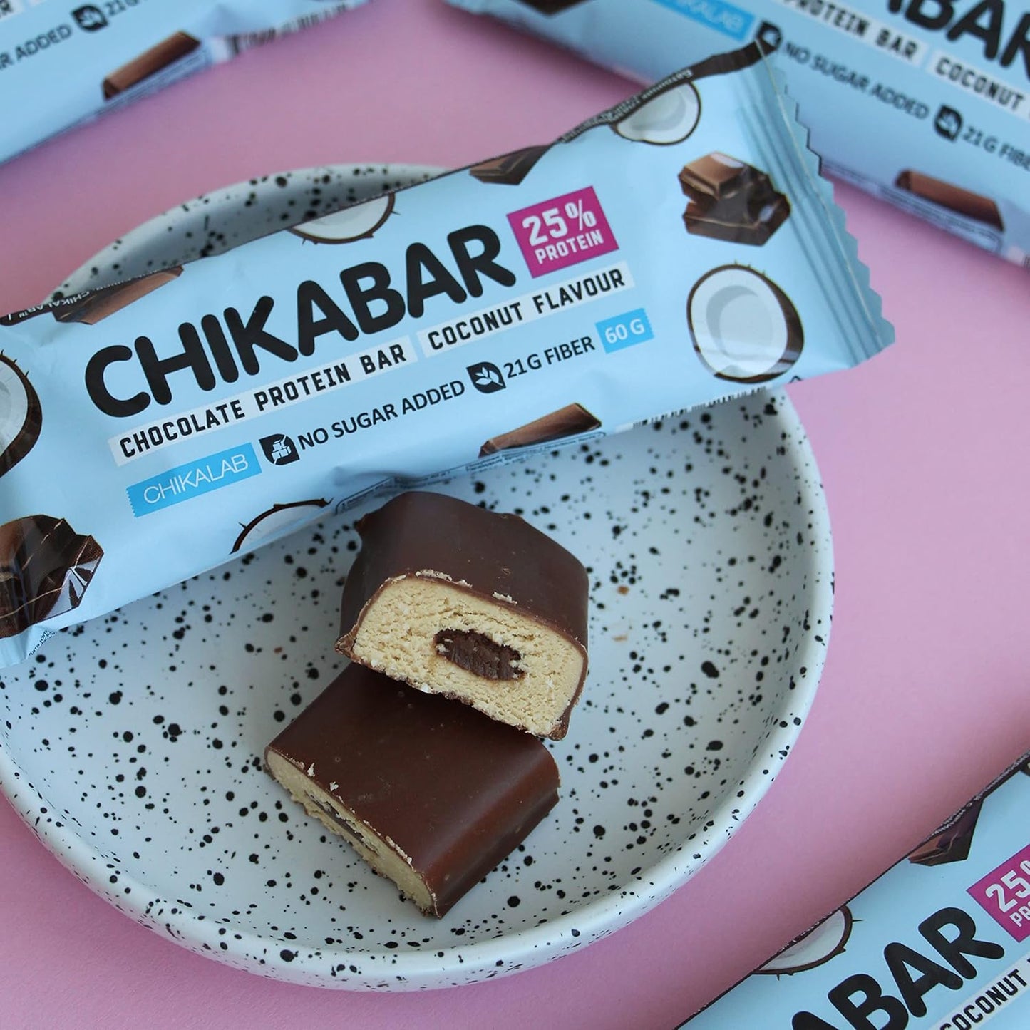 Chikalab Chikabar Chocolate Protein Bar Coconut Flavour | 60g