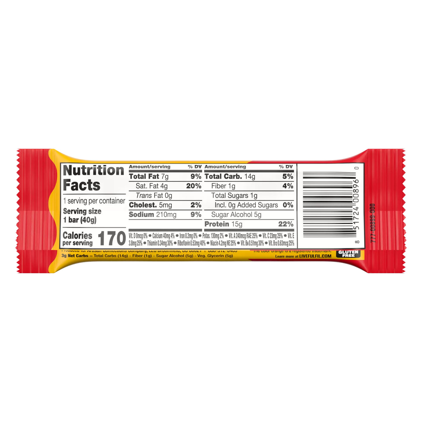 FULFIL Chocolate Peanut Butter with REESE'S Flavor Protein Bar | 40g