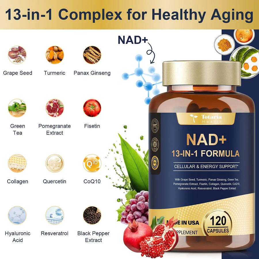 Totaria NAD+ 13-in-1 Formula | 120 Capsules