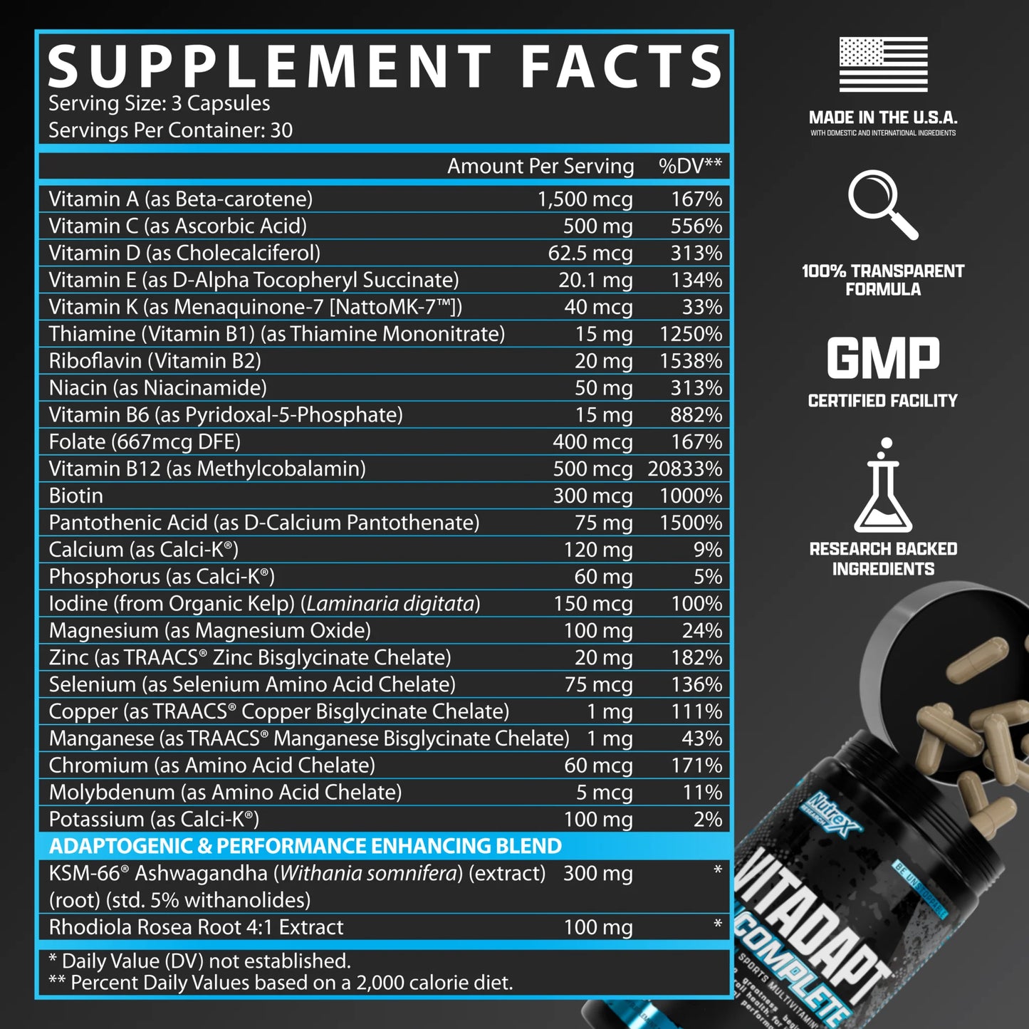 Nutrex Research Vitadapt Multivitamin
