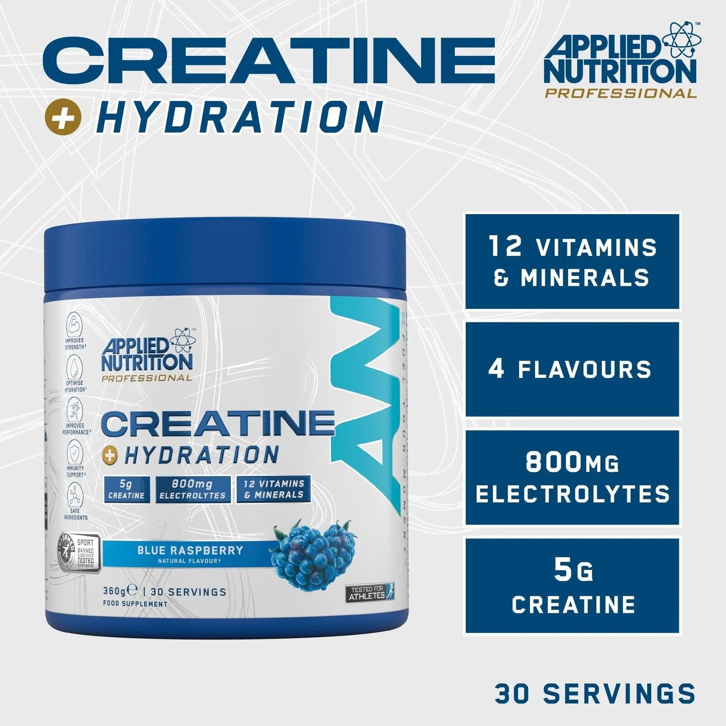 Applied Nutrition Creatine+Hydration | 30 Servings
