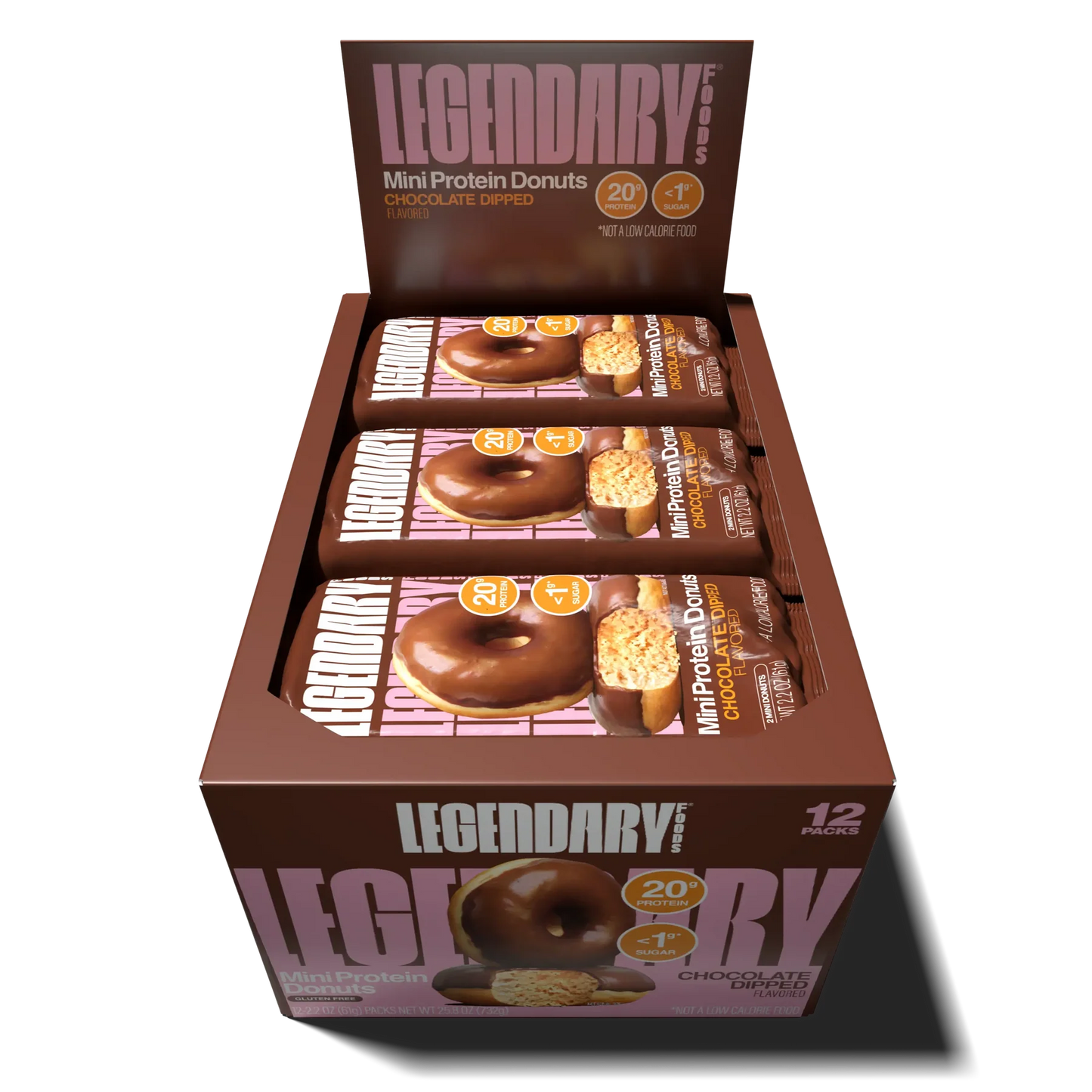 Legendary Foods - Chocolate Dipped Protein Donuts | 61g