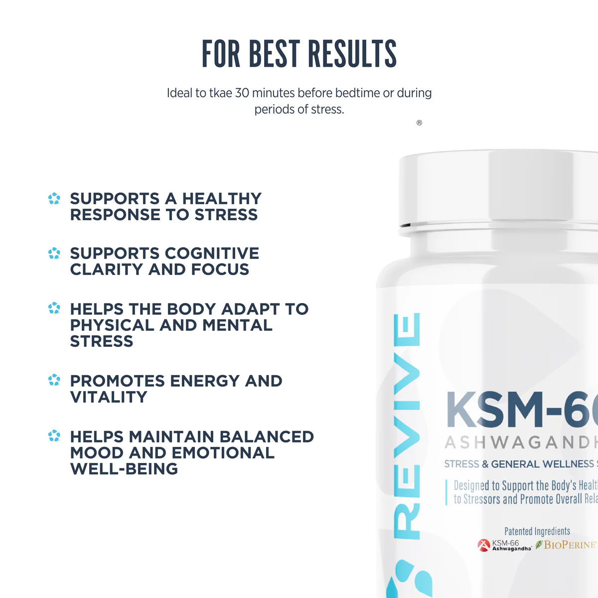 Revive MD Ashwagandha KSM-66 | 60 Capsules