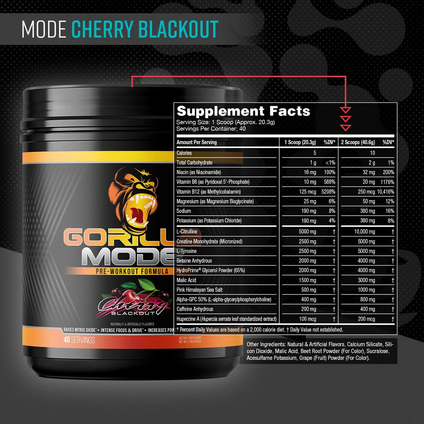 Gorilla Mind-Gorilla Mode Pre Workout | 40 Servings
