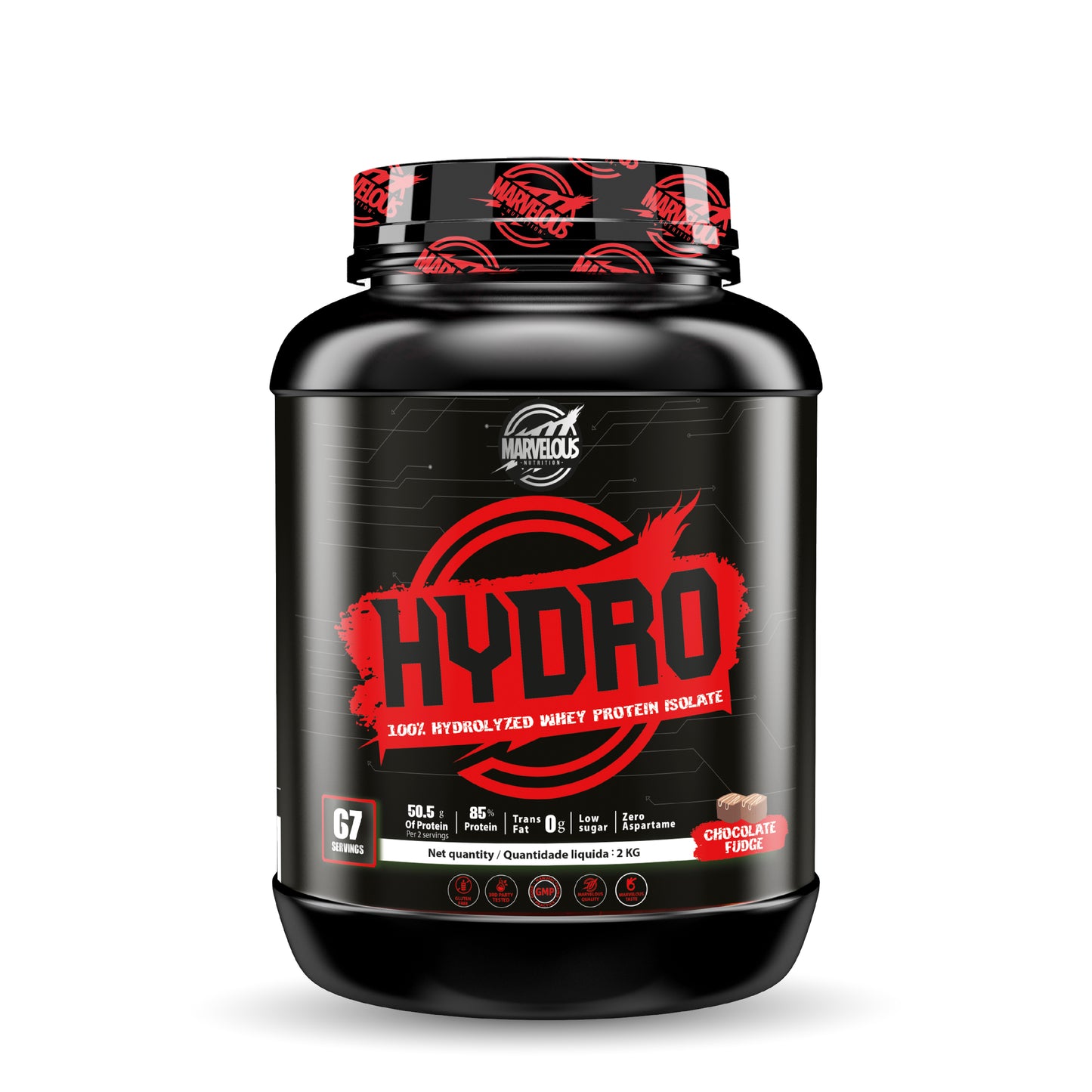 Marvelous Hydro 100% Whey Protein Hydrolysed 2Kg (67 Servings)