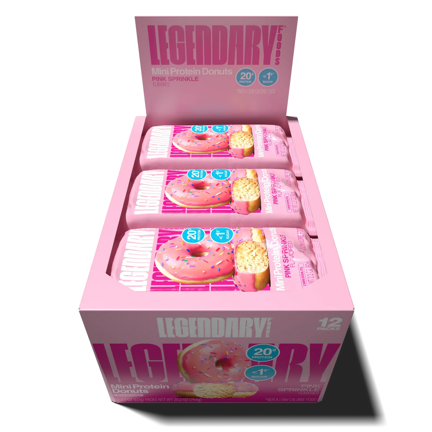 Legendary Foods-Pink Sprinkle Protein Donuts | 62g