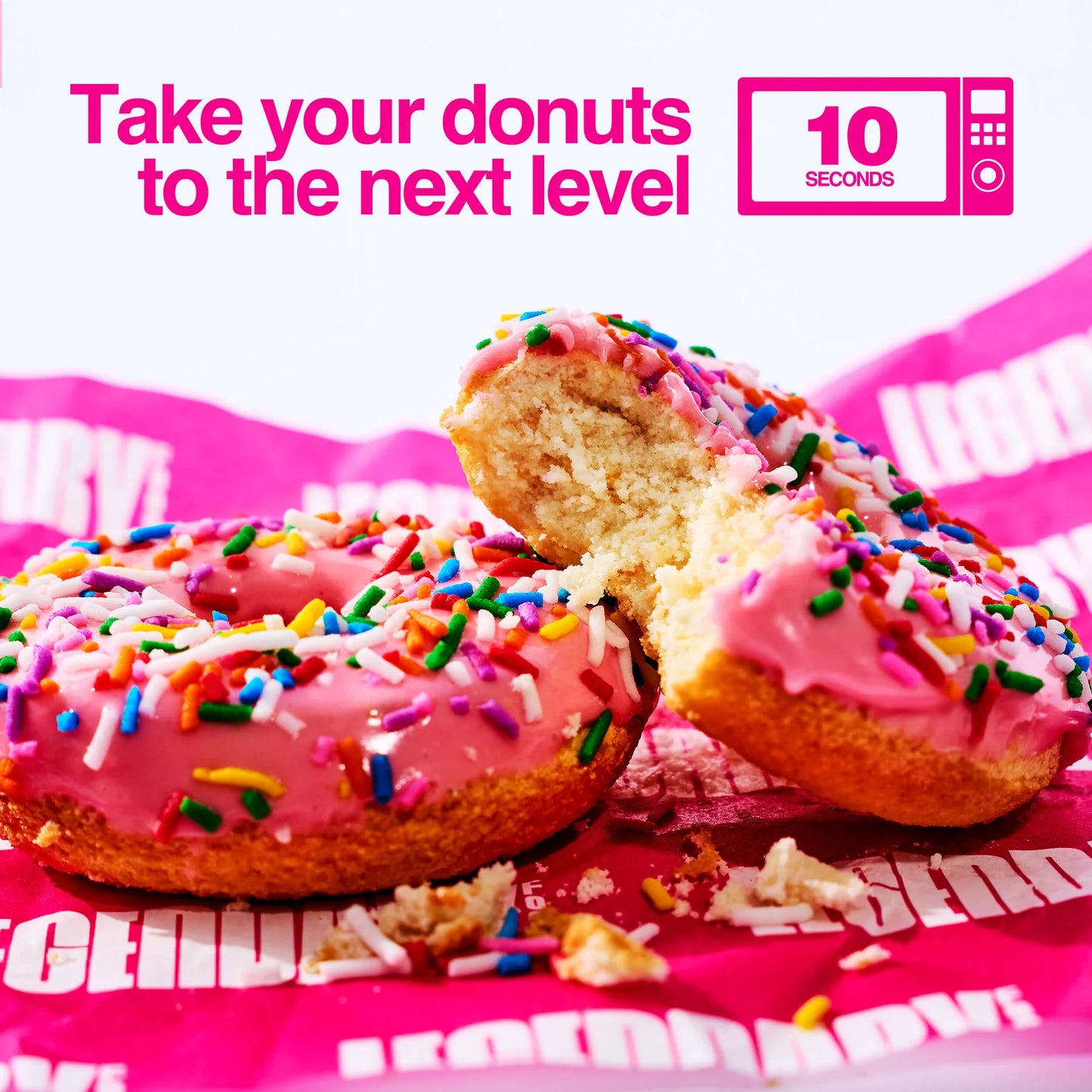 Legendary Foods-Pink Sprinkle Protein Donuts | 62g