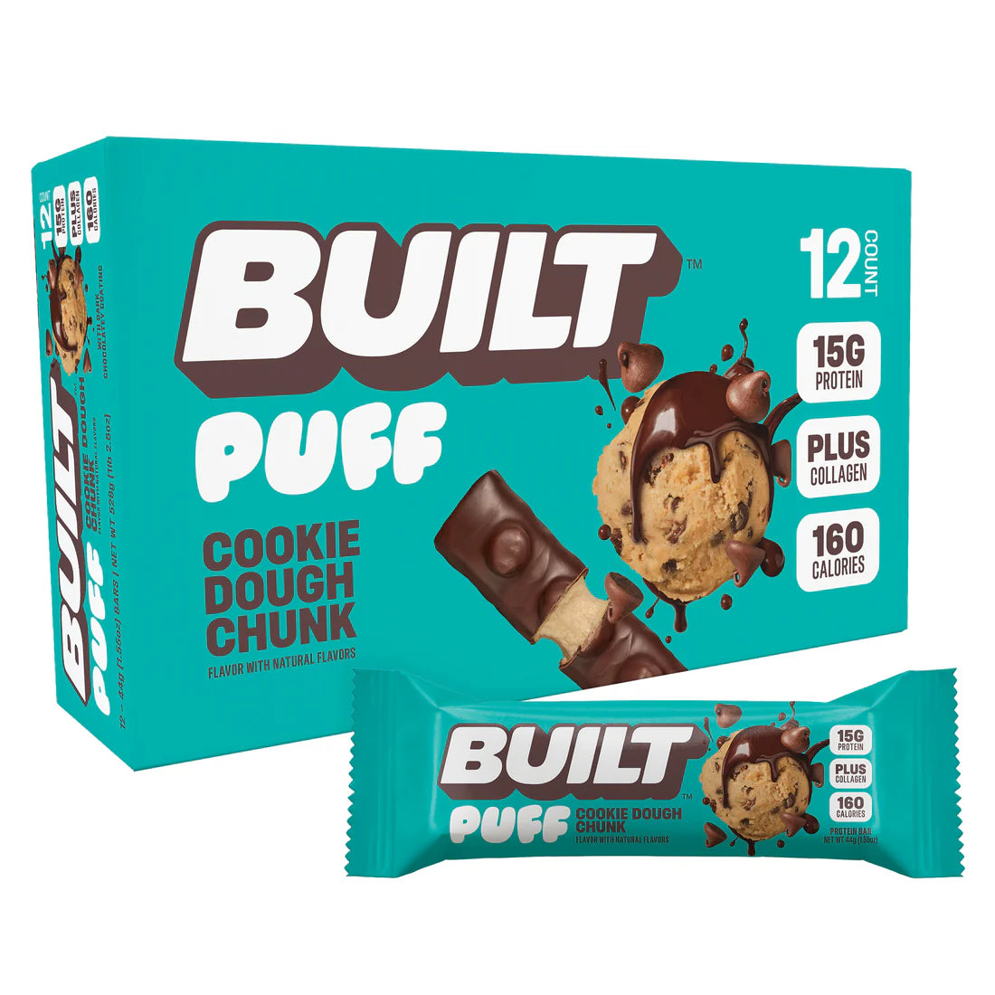 BUILT Cookie Dough Chunk Protein Puff | 40g