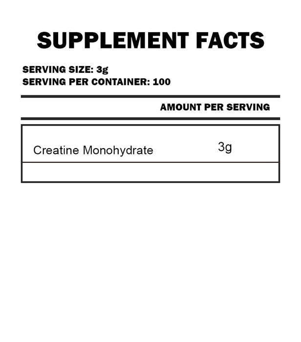 Quamtrax Monohydrate pure creatine 300g