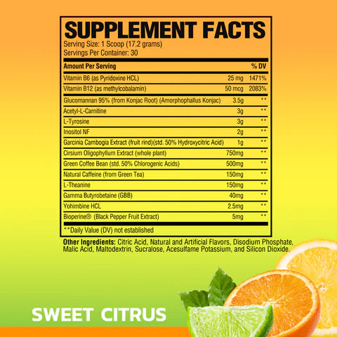 Raw Nutrition Burn | 30 Servings