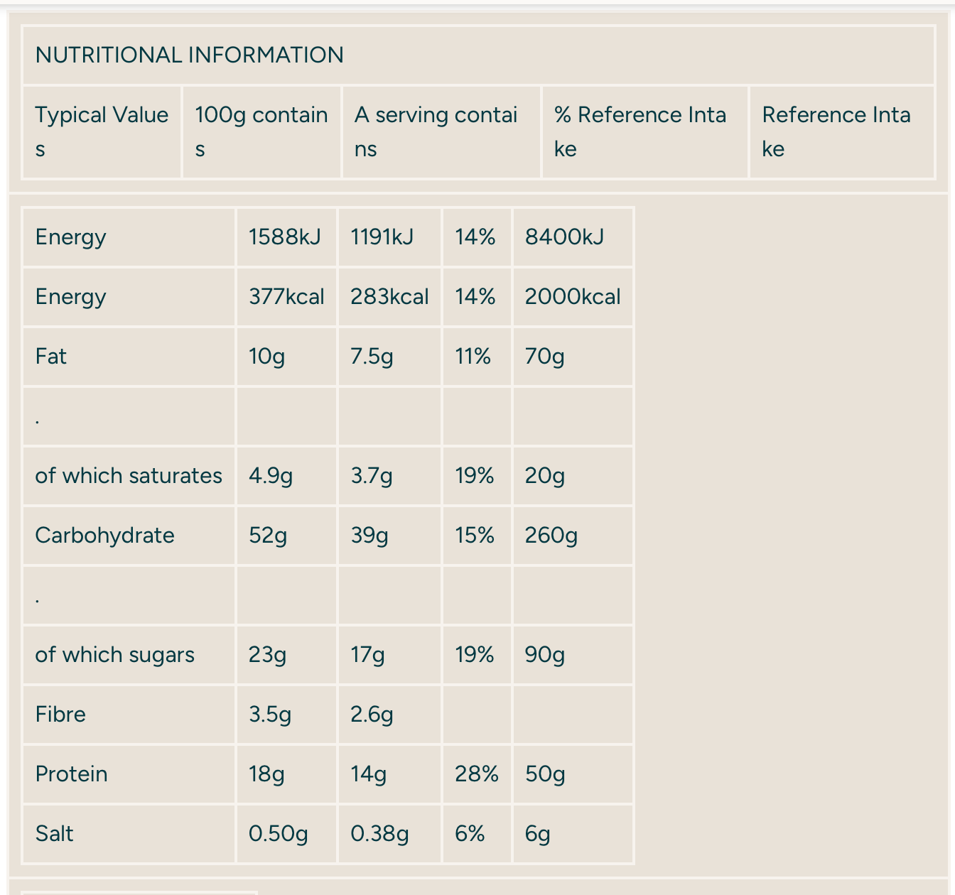 MYPROTEIN Baked Protein Cookie-Chocolate Chip | 75g