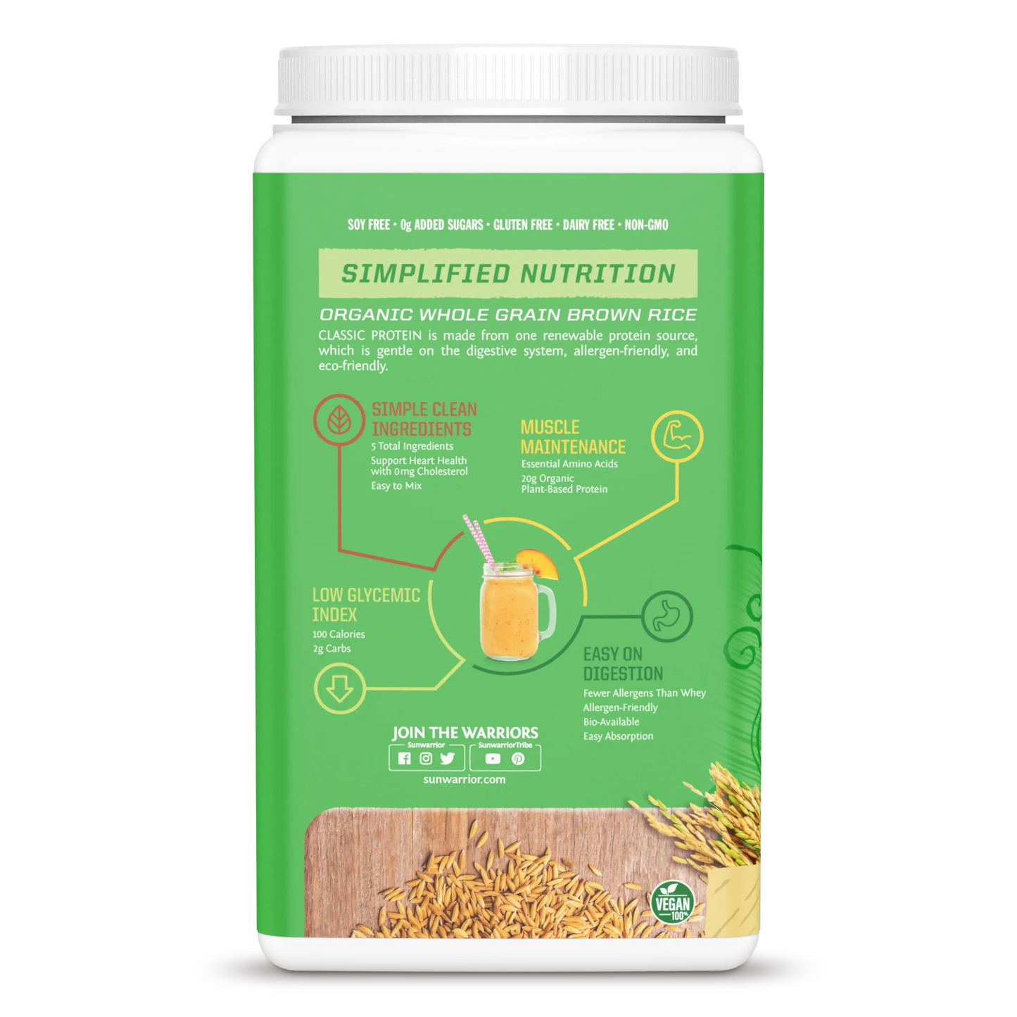 Sunwarrior Vegan Classic Protein Powder | 750g